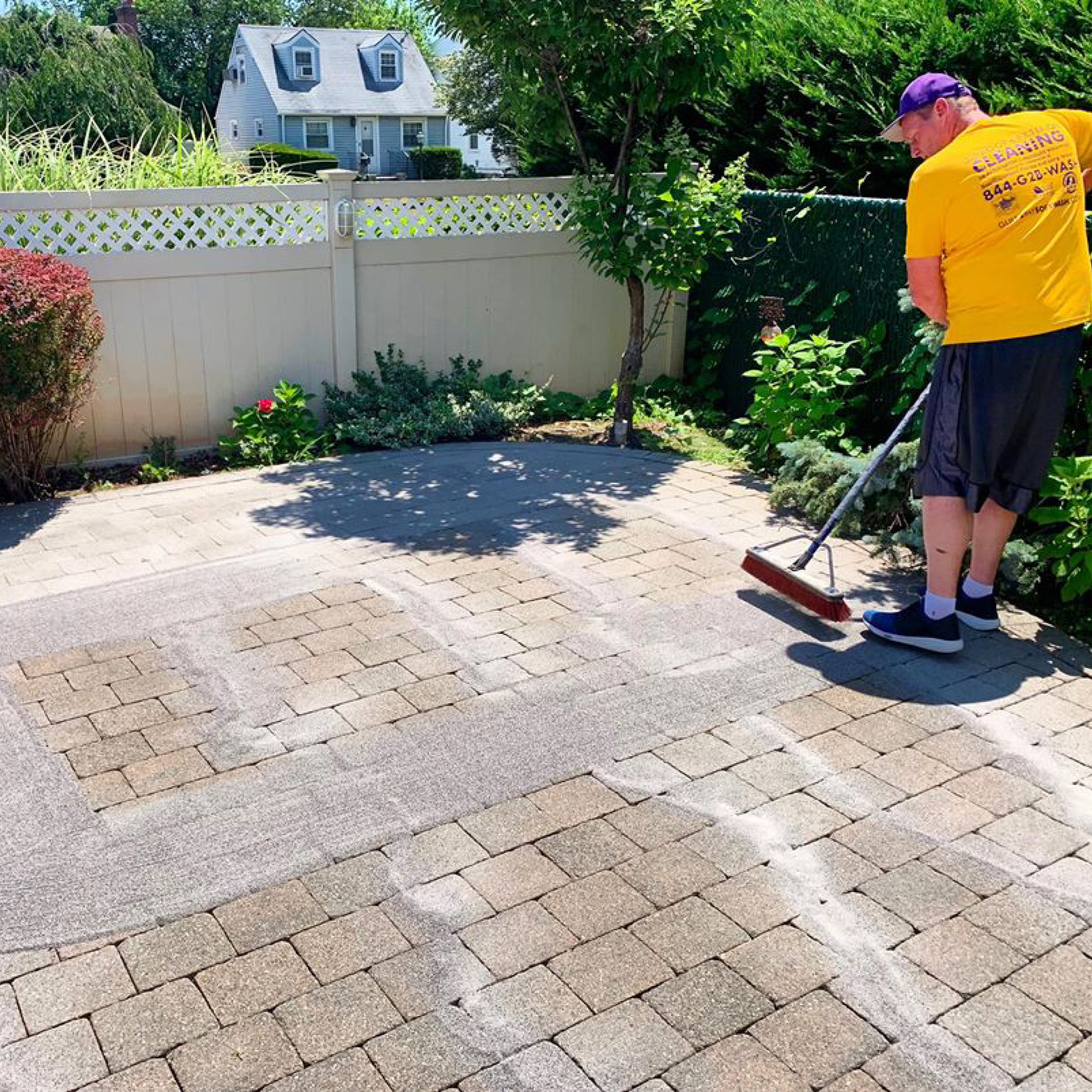 paver patio cleaning