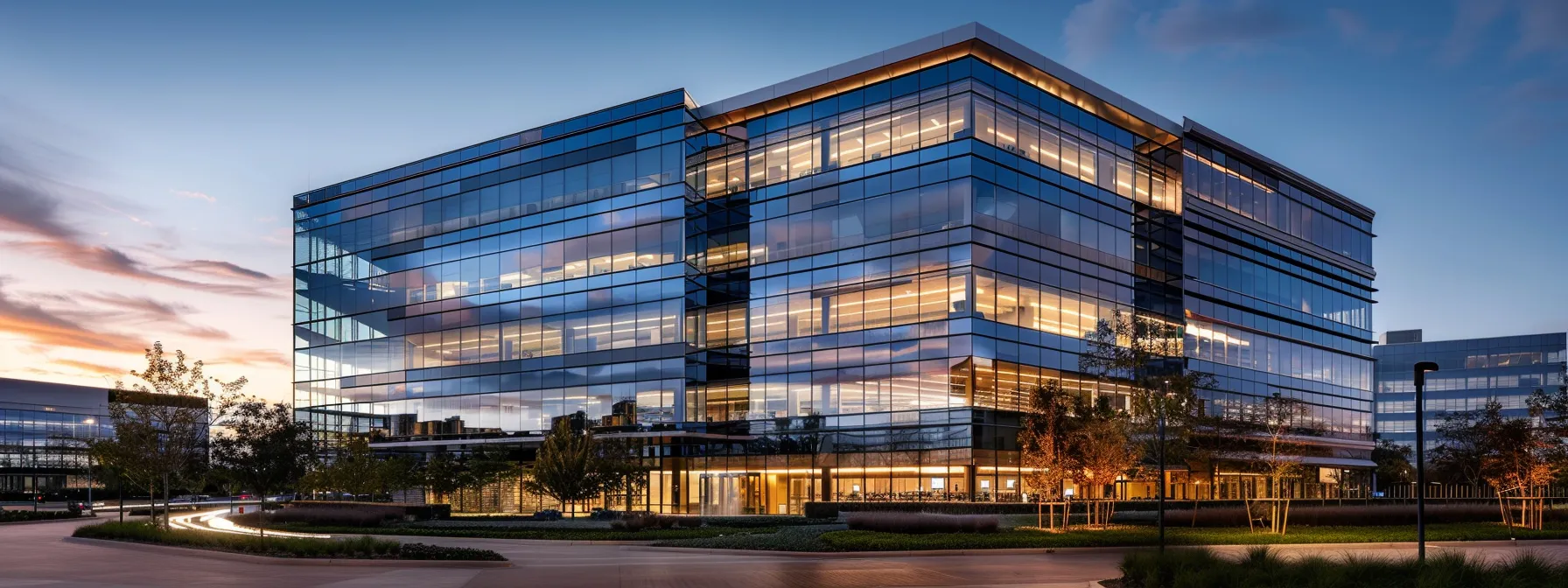 a gleaming office building facade reflects bright city lights as a uniformed professional operates specialized equipment to meticulously clean the large, transparent windows, ensuring their pristine condition and longevity. a gleaming office building facade reflects bright city lights as a uniformed professional operates specialized equipment to meticulously clean the large, transparent windows, ensuring their pristine condition and longevity.