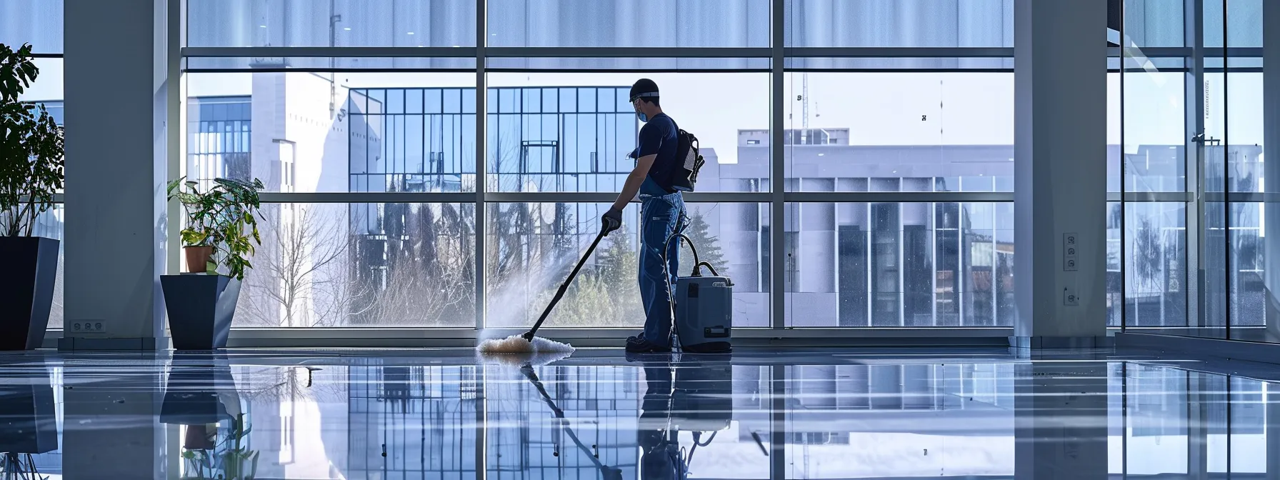 a sleek, modern office space features a professional window cleaner using advanced equipment and purified water systems to skillfully remove stubborn stains and buildup from large glass panes, showcasing the efficiency and precision of specialized cleaning techniques. a sleek, modern office space features a professional window cleaner using advanced equipment and purified water systems to skillfully remove stubborn stains and buildup from large glass panes, showcasing the efficiency and precision of specialized cleaning techniques.