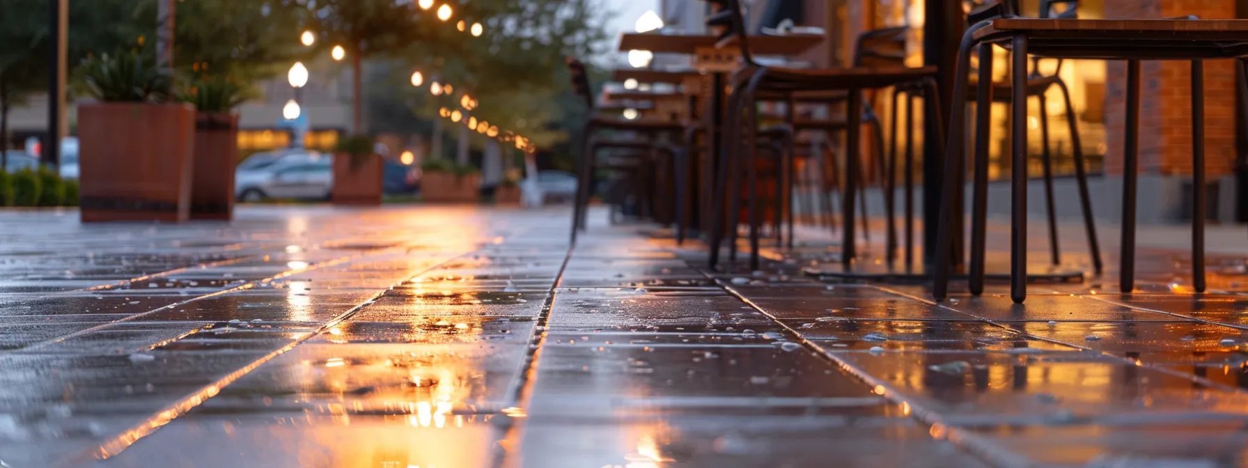 a vibrant urban patio showcases freshly cleaned and sealed pavers glistening under soft artificial light, emphasizing the transformation of outdoor spaces into stunning, well-maintained environments. a vibrant urban patio showcases freshly cleaned and sealed pavers glistening under soft artificial light, emphasizing the transformation of outdoor spaces into stunning, well-maintained environments.