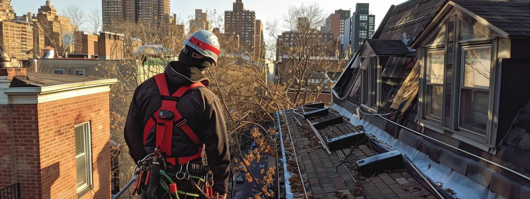 Professional inspecting gutters for damage and debris removal during a cleaning service. Professional inspecting gutters for damage and debris removal during a cleaning service.