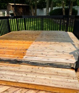 pressure washing in dix hills ny long island deck restoration