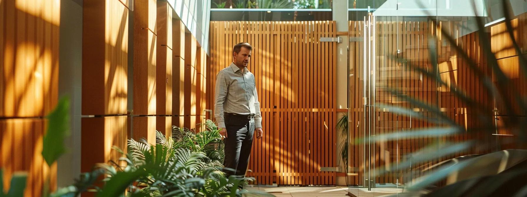 a dynamic office setting showcases a professional fence cleaning expert demonstrating various advanced cleaning techniques on a visibly stained wood fence, emphasizing the contrast between the dirty and freshly cleaned sections under bright artificial lighting. a dynamic office setting showcases a professional fence cleaning expert demonstrating various advanced cleaning techniques on a visibly stained wood fence, emphasizing the contrast between the dirty and freshly cleaned sections under bright artificial lighting.