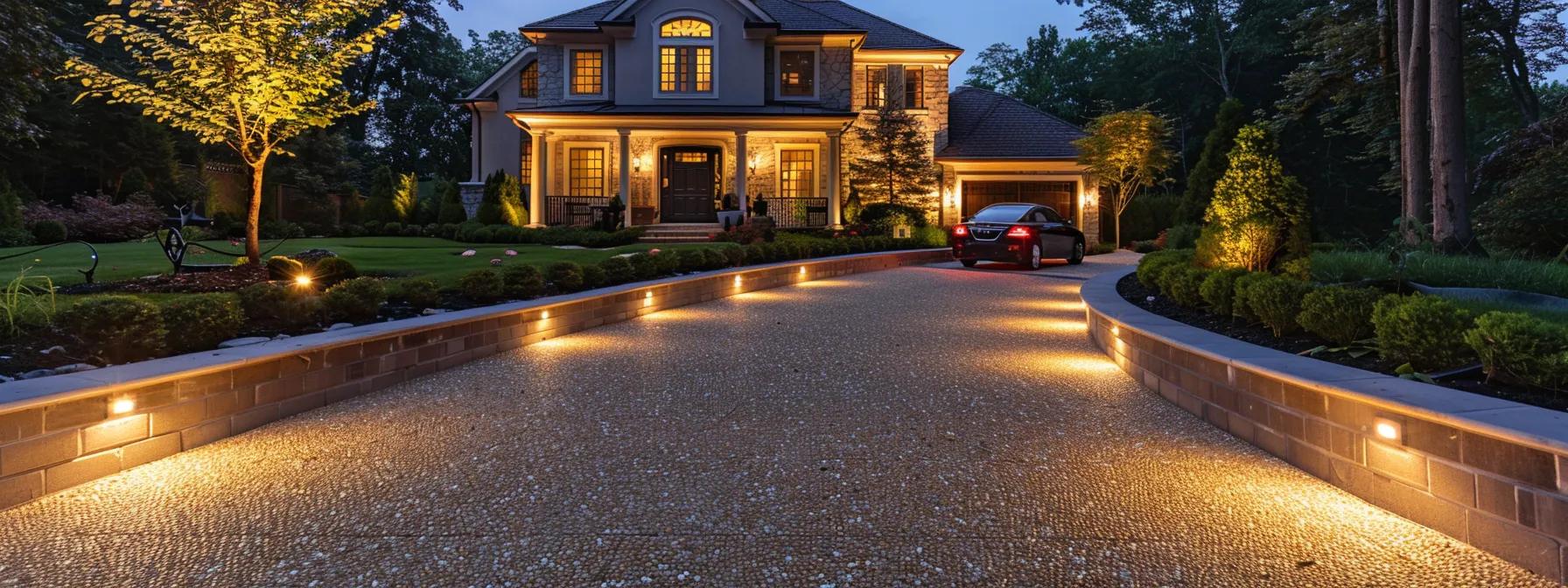 a modern driveway cleaning setup showcases a concrete, asphalt, and paver driveway, each section expertly cleaned with specialized equipment and products, highlighting the distinct surfaces and effective techniques used for maintenance. a modern driveway cleaning setup showcases a concrete, asphalt, and paver driveway, each section expertly cleaned with specialized equipment and products, highlighting the distinct surfaces and effective techniques used for maintenance.