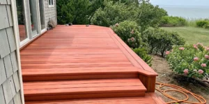 IPE deck maintenance at a coastal Long Island home