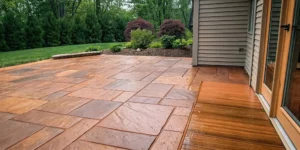 Long Island paver patio ready for a post-winter evaluation