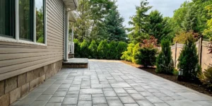 Long Island paver patio with clean joints and professional hardscape finish