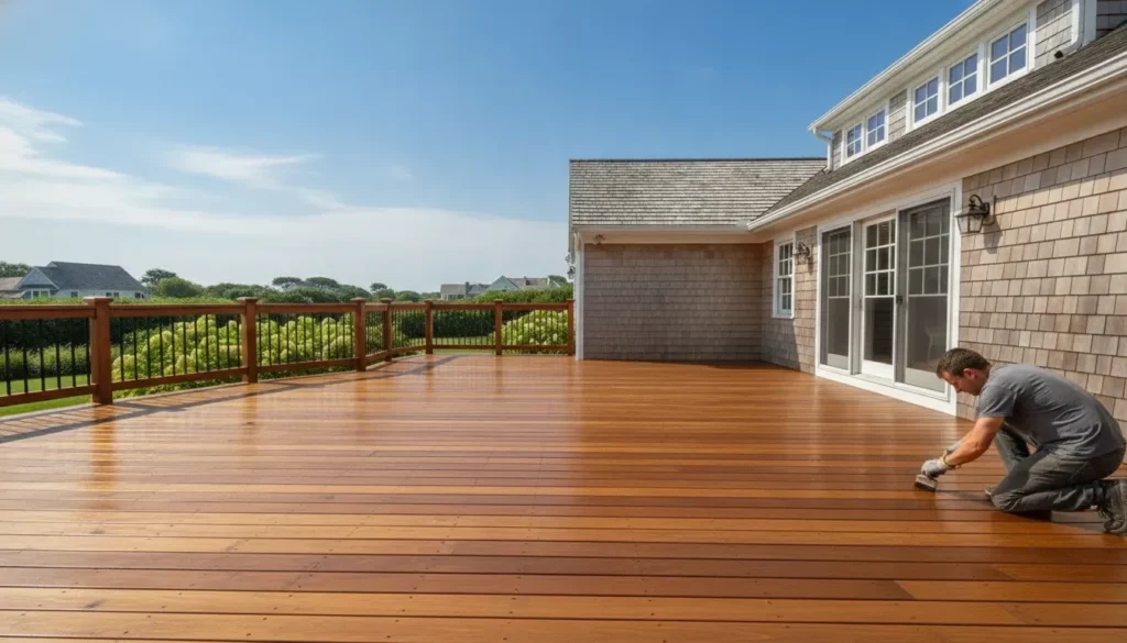 Best oil for an Ipe deck after cleaning at a Long Island coastal home